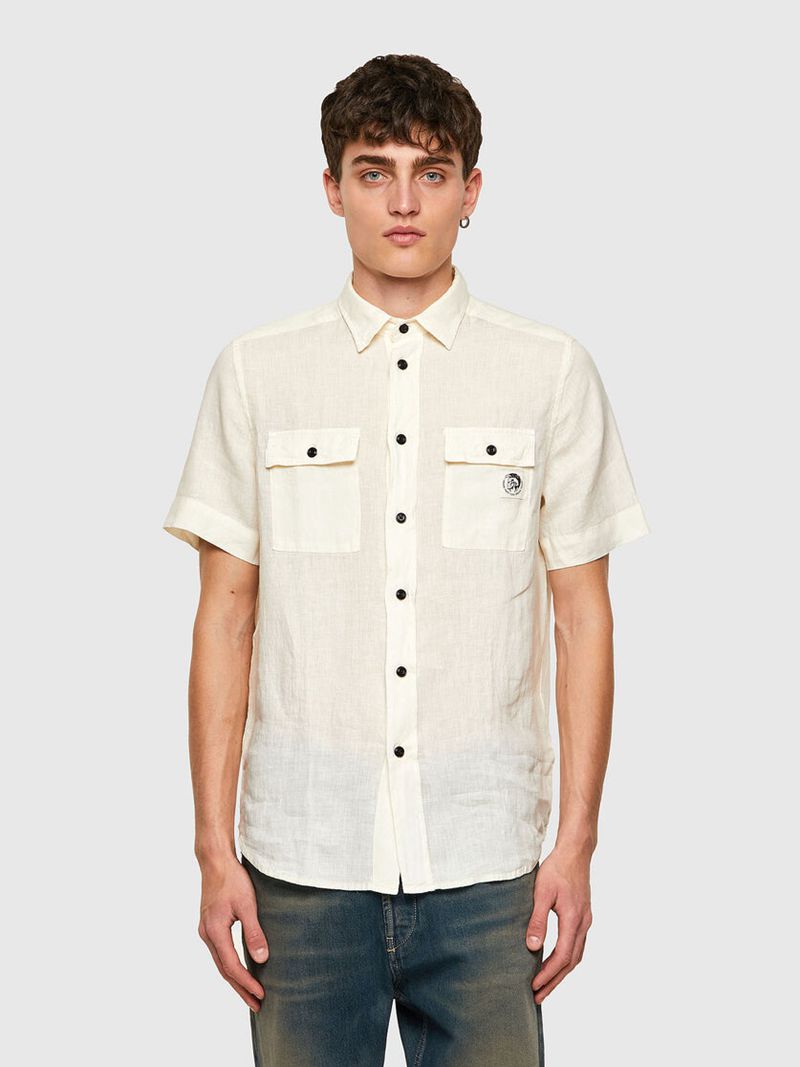 Camisa Diesel S-Kiru Homem - Branco EMWLC-3706